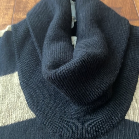 LOFT Striped Cowlneck knitted Marino Wool Blend Dress - Picture 9 of 9